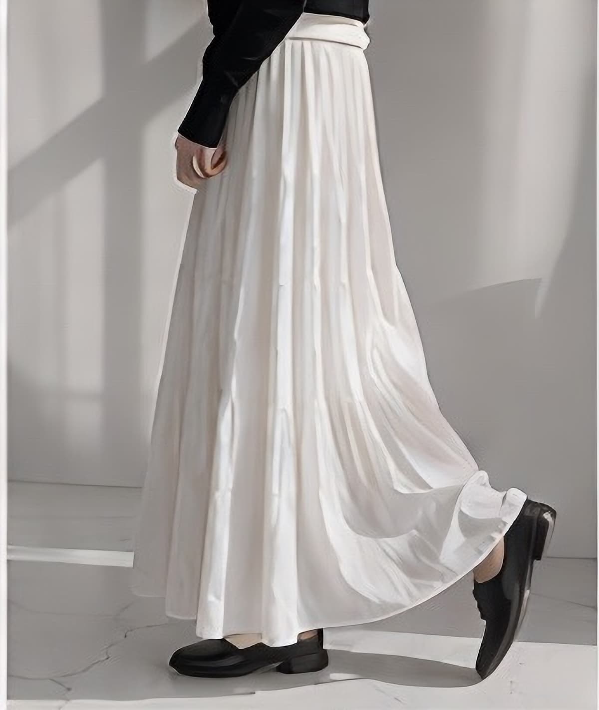 エアリーロングフレアスカート