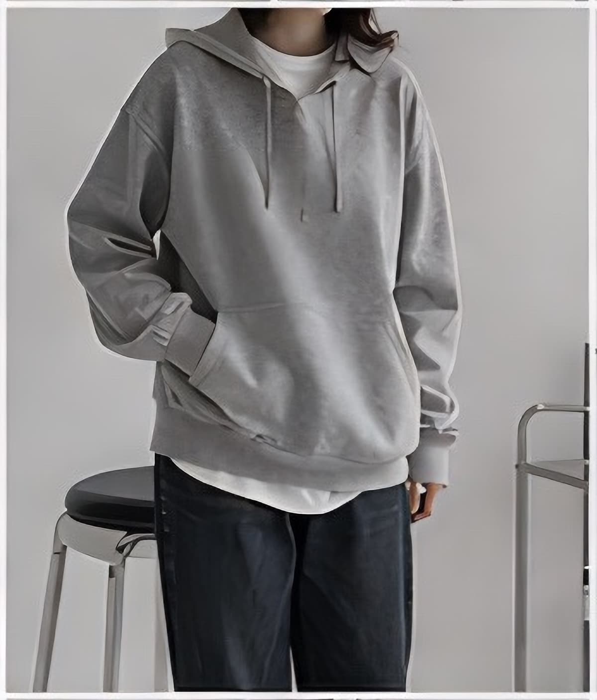 スウェットプルオーバーパーカー