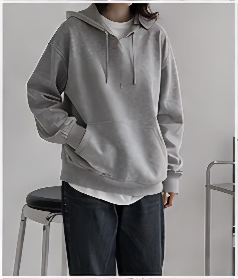 スウェットプルオーバーパーカー