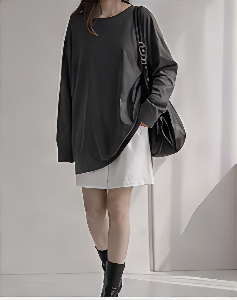 オーバーサイズロングスウェット