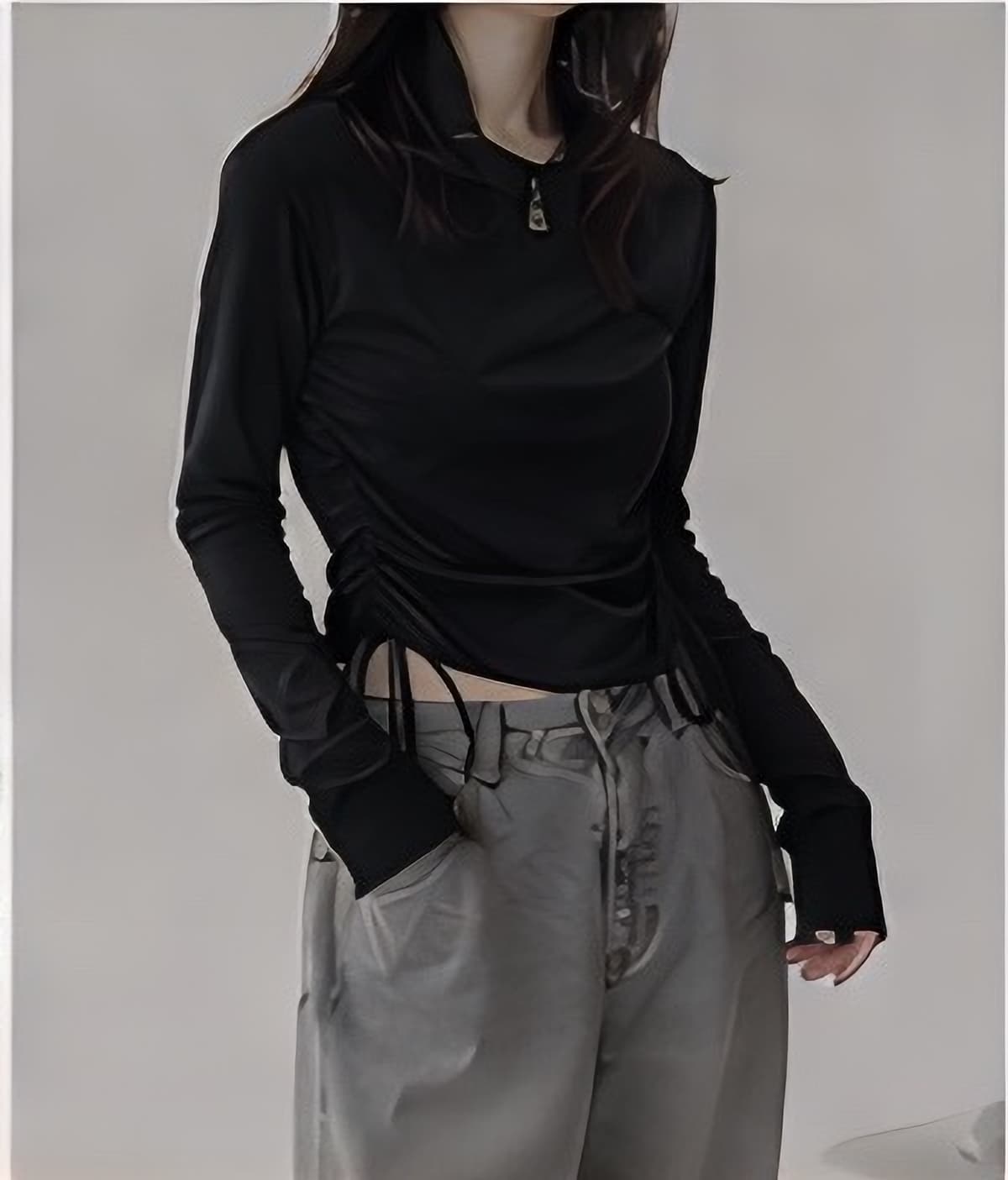 ドレープカットソー