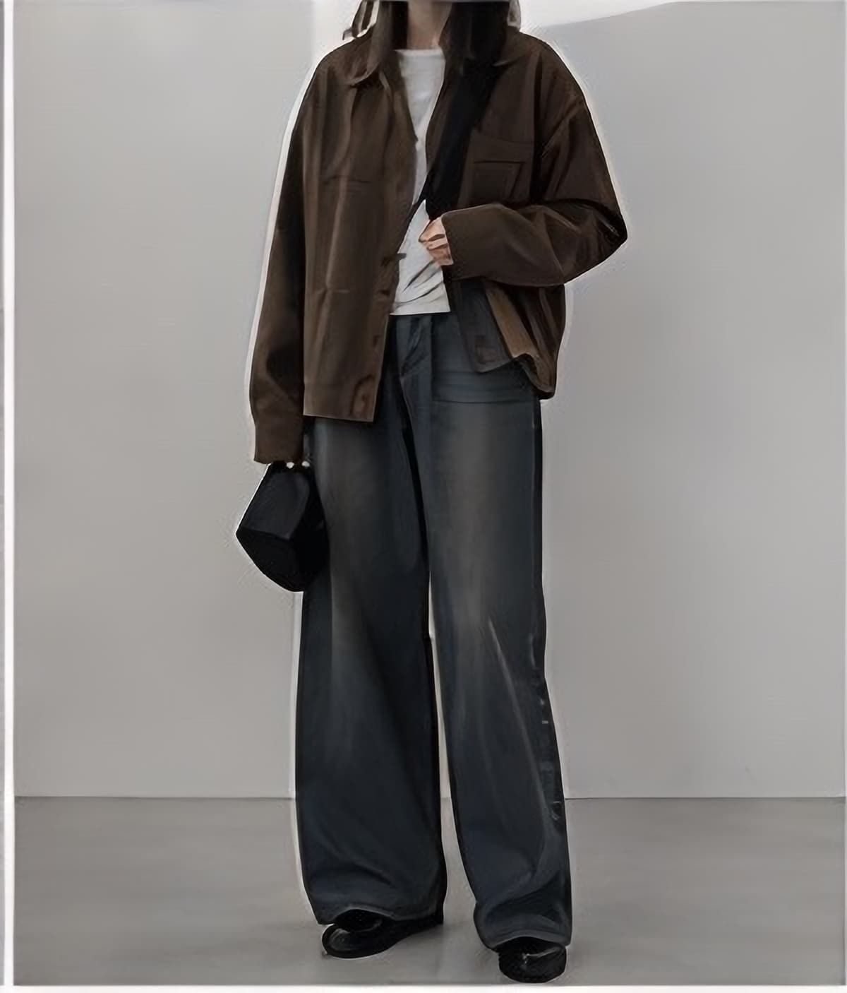 ワイドデニムパンツ